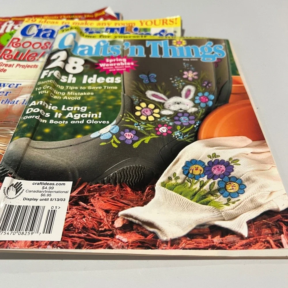 Crafts 'n Things Magazine Lot‎ of 10+ Mixed Christmas Halloween Crafts